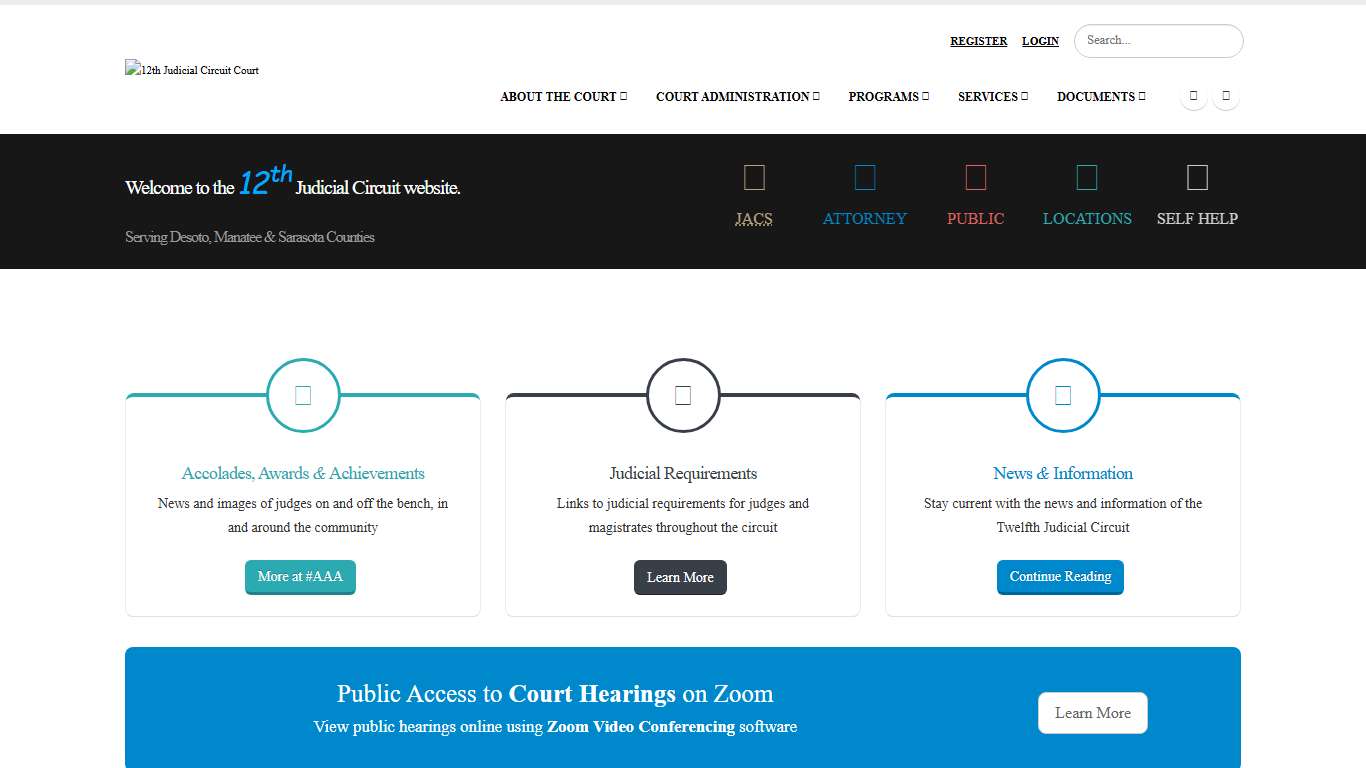12th Judicial Circuit Court Website